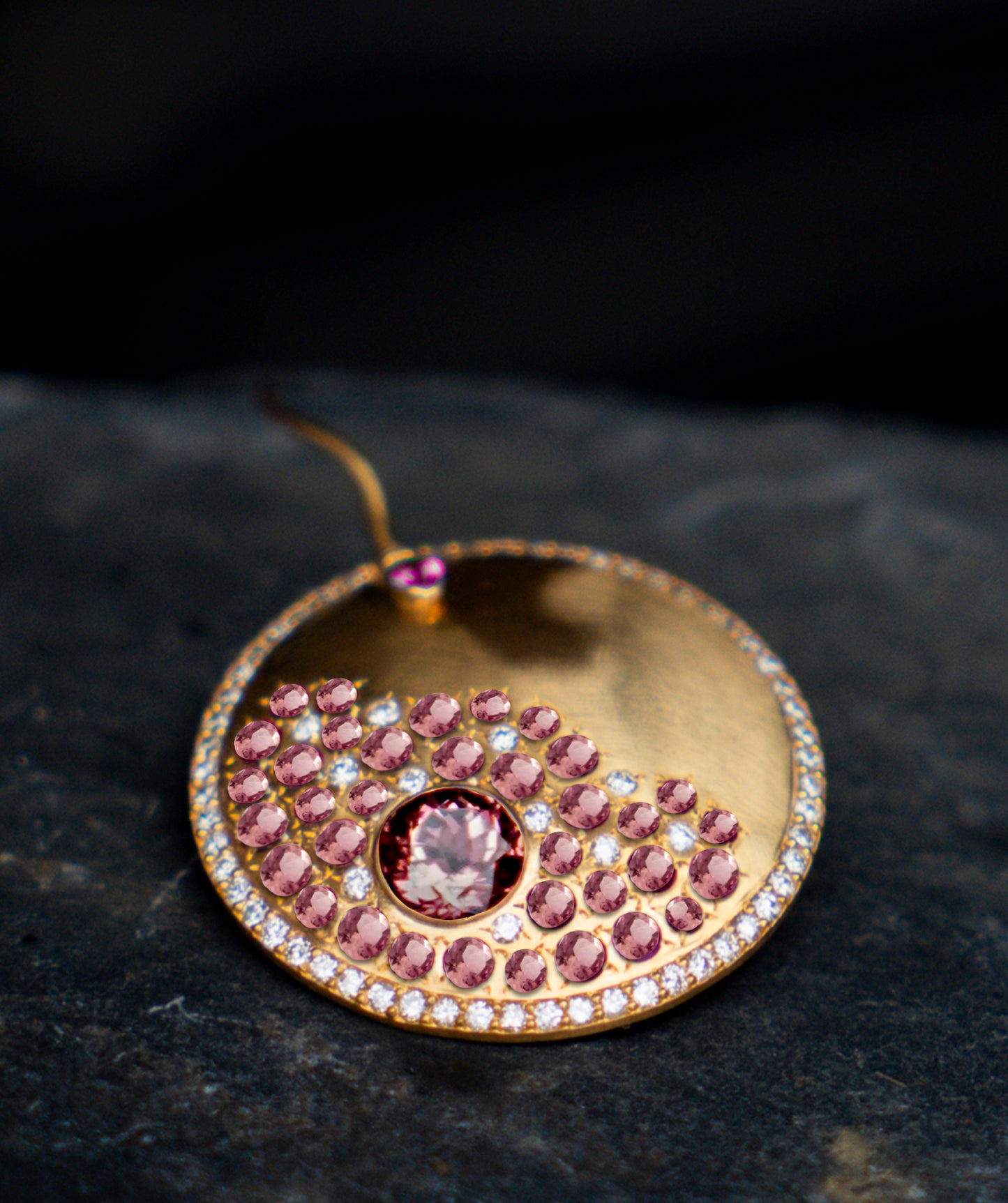 « THE ENCOUNTER » - Pink Tourmalines Diamonds