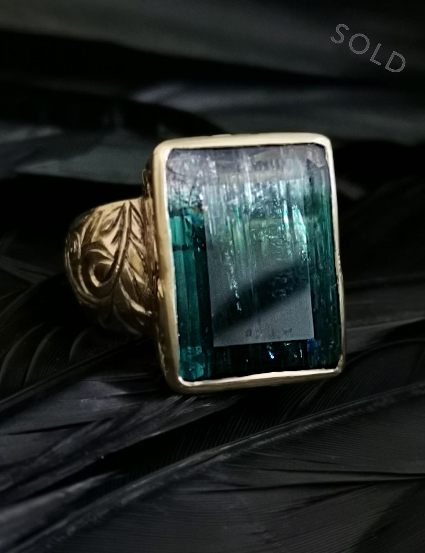 RING - White gold - tourmaline