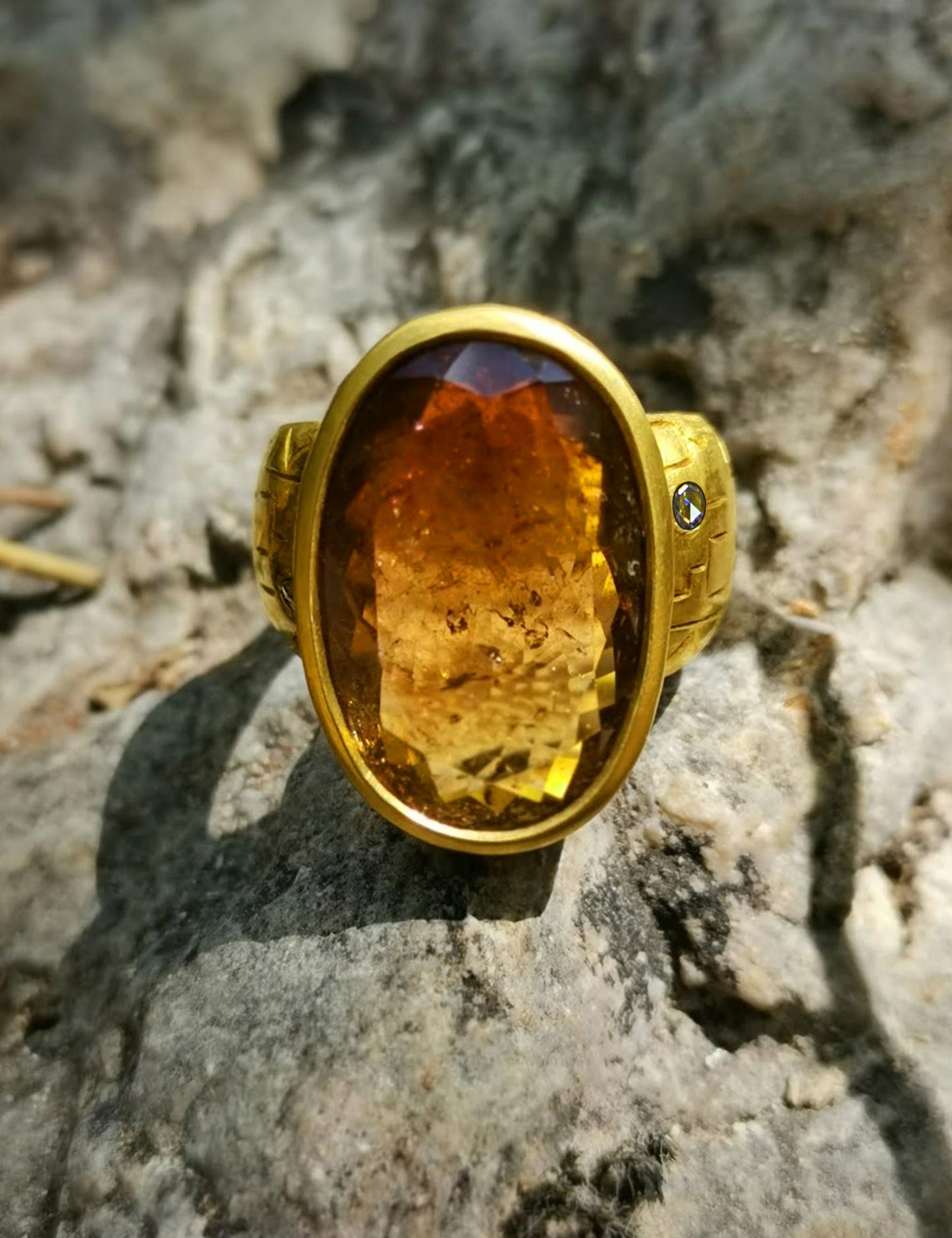 RING - Yellow gold - Bicolor tourmaline