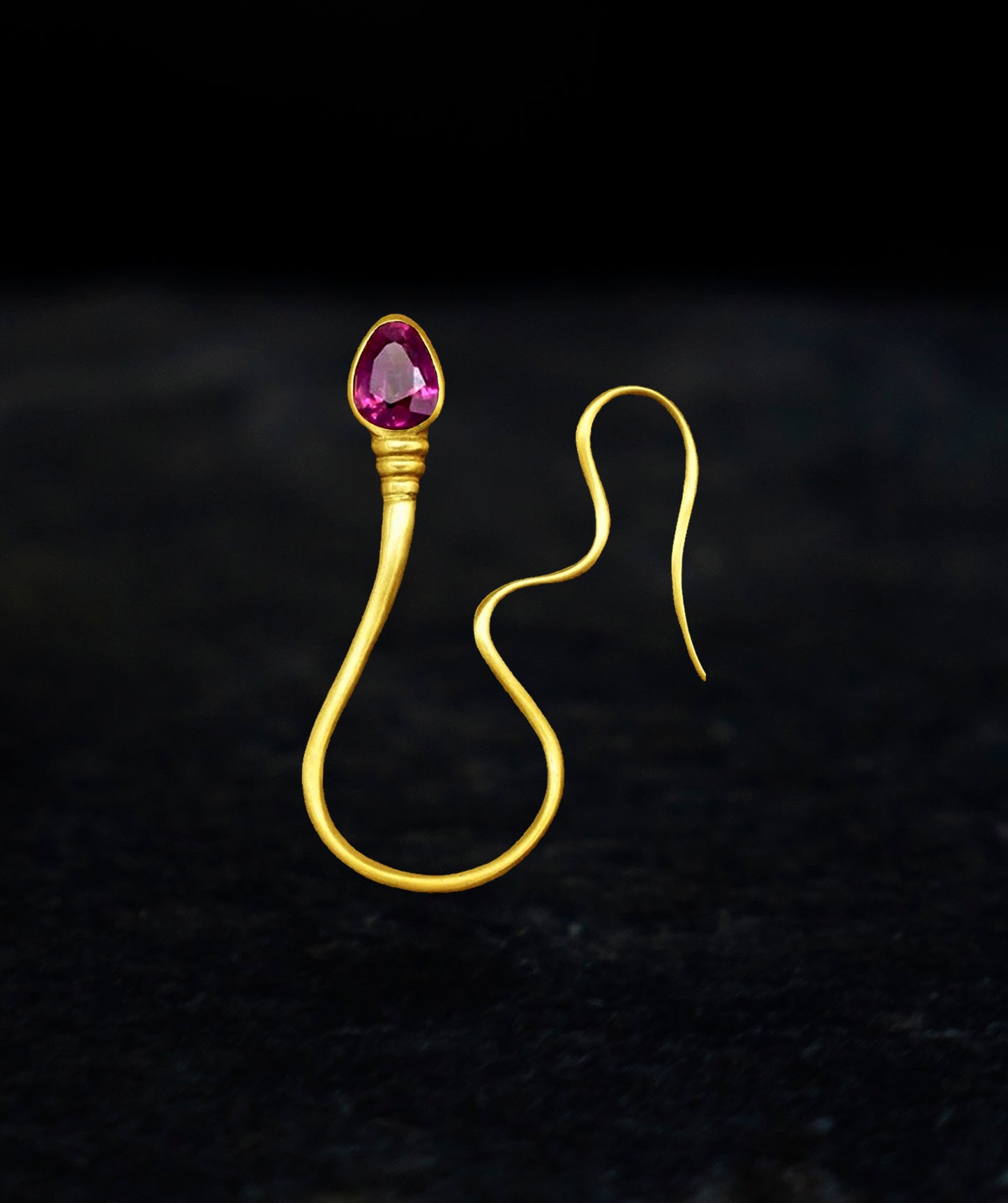 « The intrepid » Pendant - Yellow Gold - Ruby