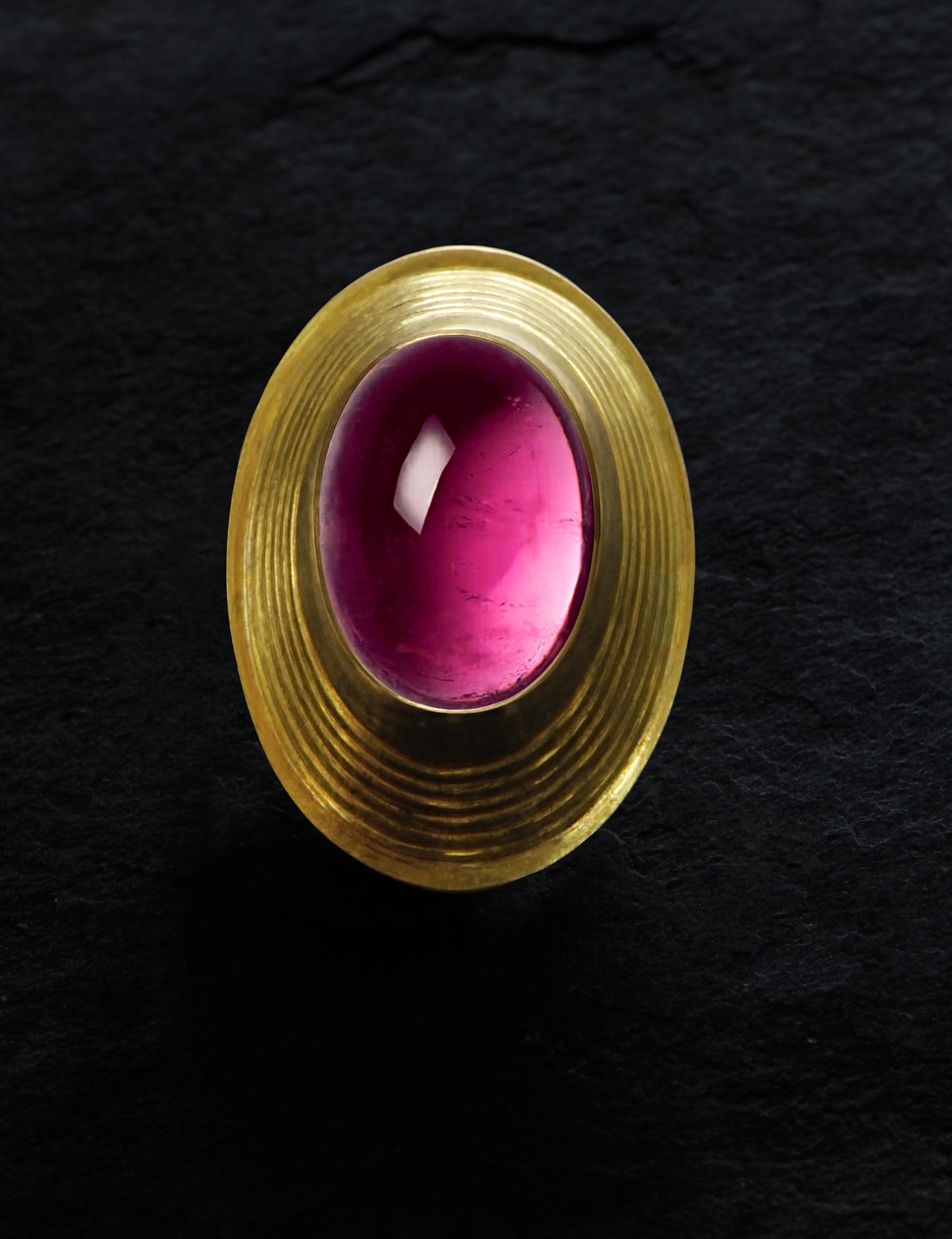 RING - Yellow gold - Pink Tourmaline